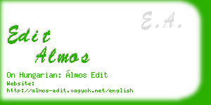 edit almos business card