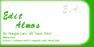edit almos business card